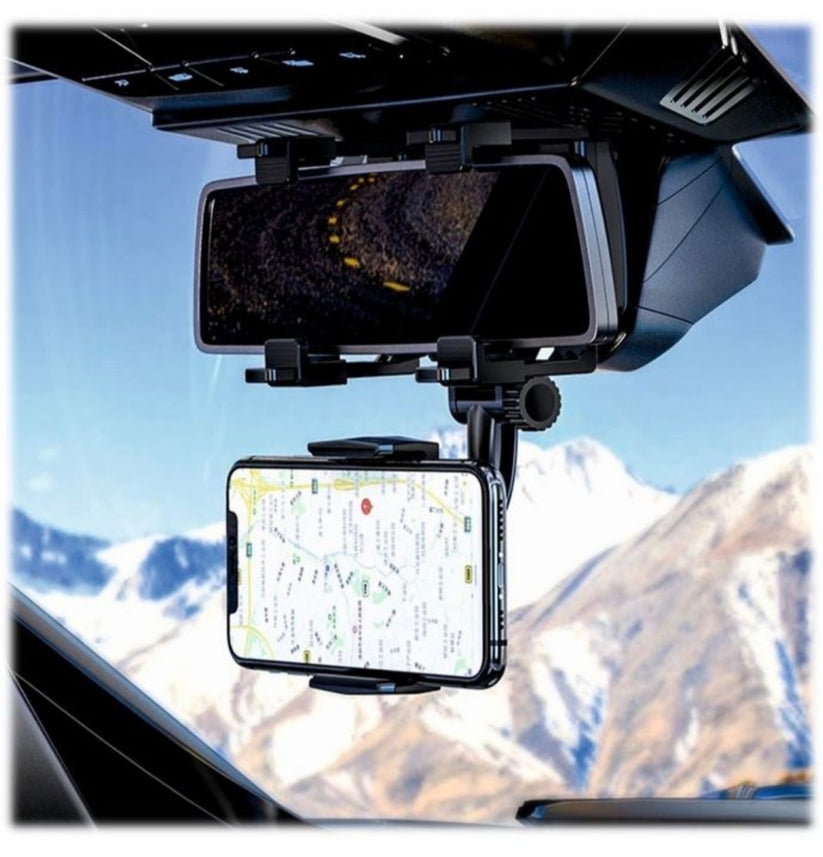 Hoco CA70 Universal Car Rear View Mirror Phone Mount Holder (Black
