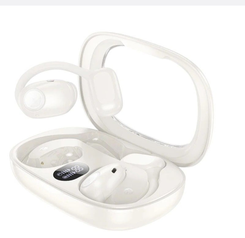 HOCO - EA1 - Touch Control Bluetooth Earbuds With LED Digital Display-White