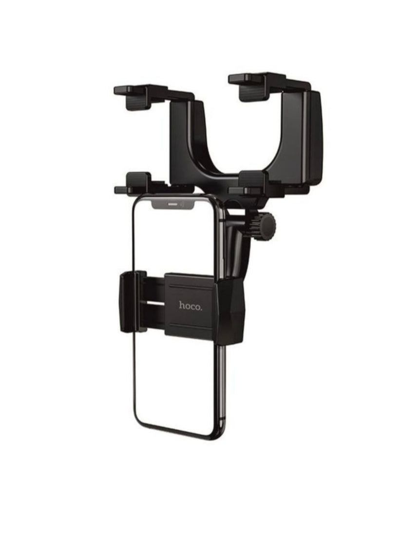 Hoco CA70 Universal Car Rear View Mirror Phone Mount Holder (Black