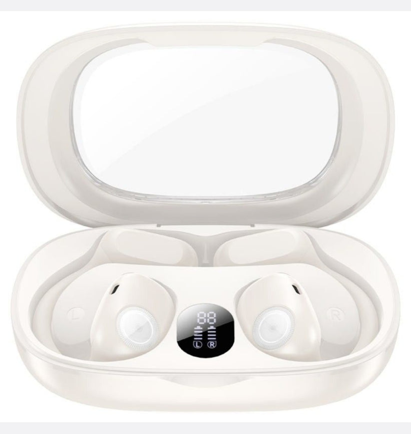 HOCO - EA1 - Touch Control Bluetooth Earbuds With LED Digital Display-White